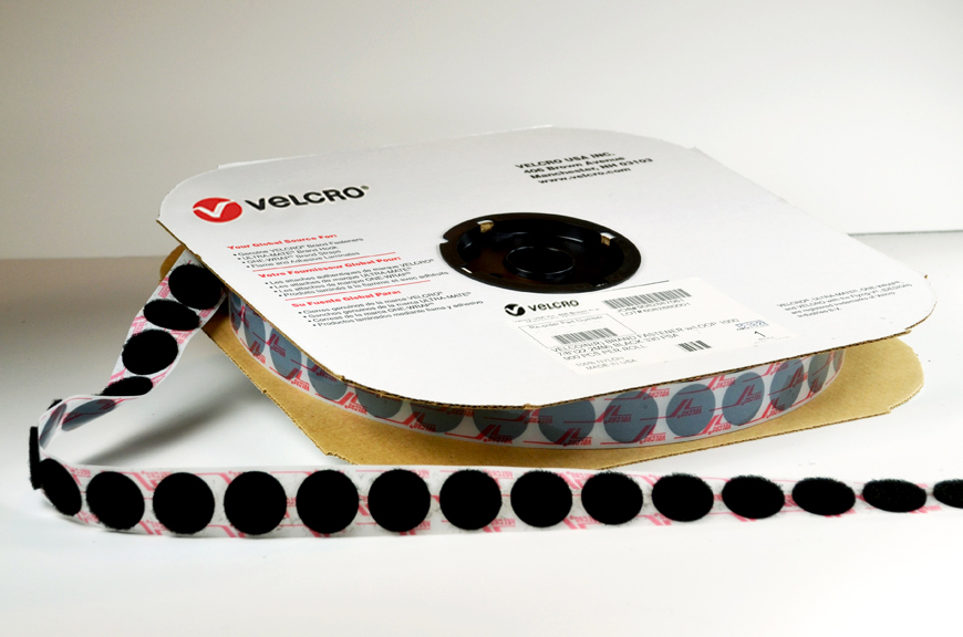1/4 BLACK VELCRO® BRAND VELCOIN® LOOP ADHESIVE BACKED - COINS, CIRCLES, &  DOTS